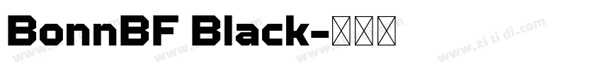 BonnBF Black字体转换